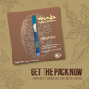 MACCHIATO MILK CHOCOLATE BAR - Arabica Coffee - Cotopaxi Volcano Postcard - All Natural - Kosher - 1.76 Oz