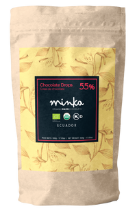 55% COCOA Disc Shaped Chocolate Drops All Natural - Kosher