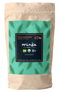 65% COCOA Disc Shaped Chocolate Drops All Natural - Kosher