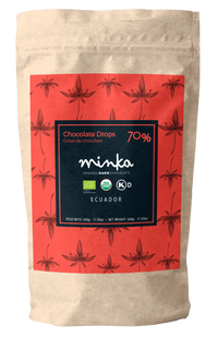 70% COCOA Disc Shaped Chocolate Drops All Natural - Kosher
