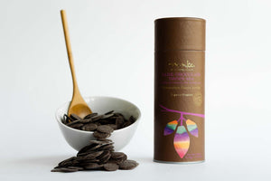 65% COCOA Organic Chocolate Drops - Vegan - All Natural - Kosher 7.4 Oz