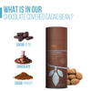 CACAO BEAN Chocolate Covered - All Natural - Organic - Kosher 7.4 Oz