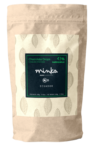 43% COCOA Disc Shaped Chocolate Drops All Natural - Kosher