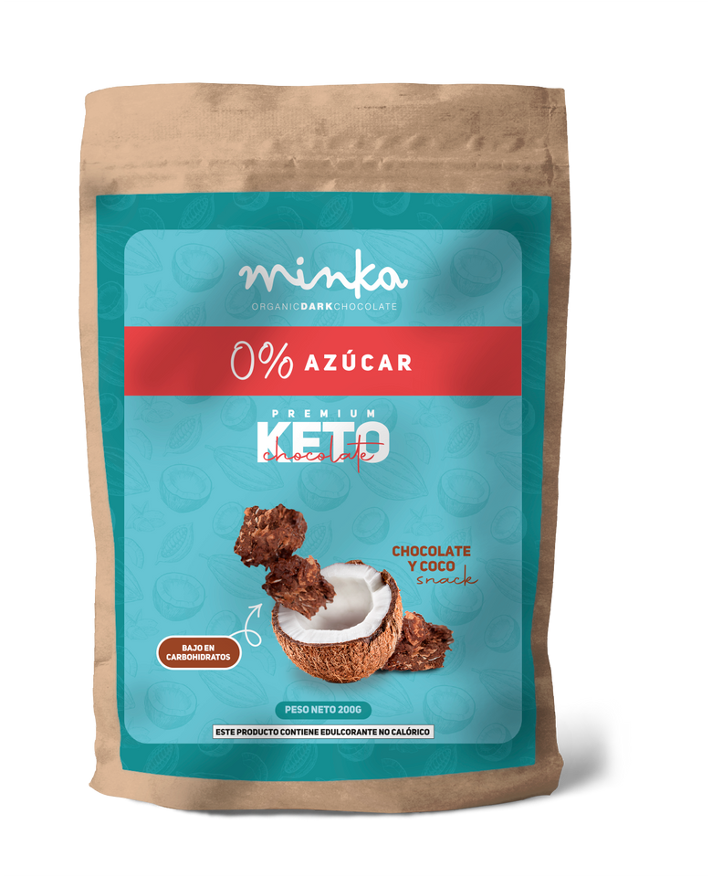 SNACK CCOCONUT & CHOCOLATE- KETO-SUGAR FREE- LOW CARBS